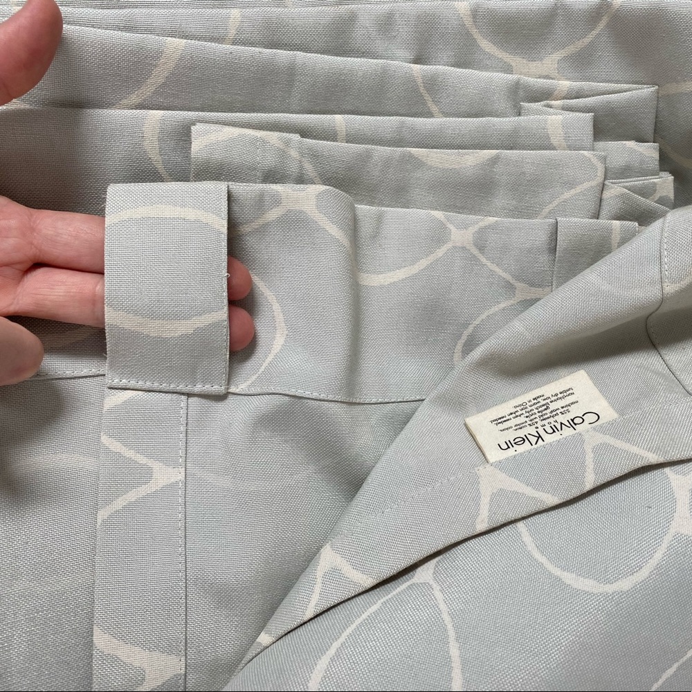 six curtain panels - Calvin Klein